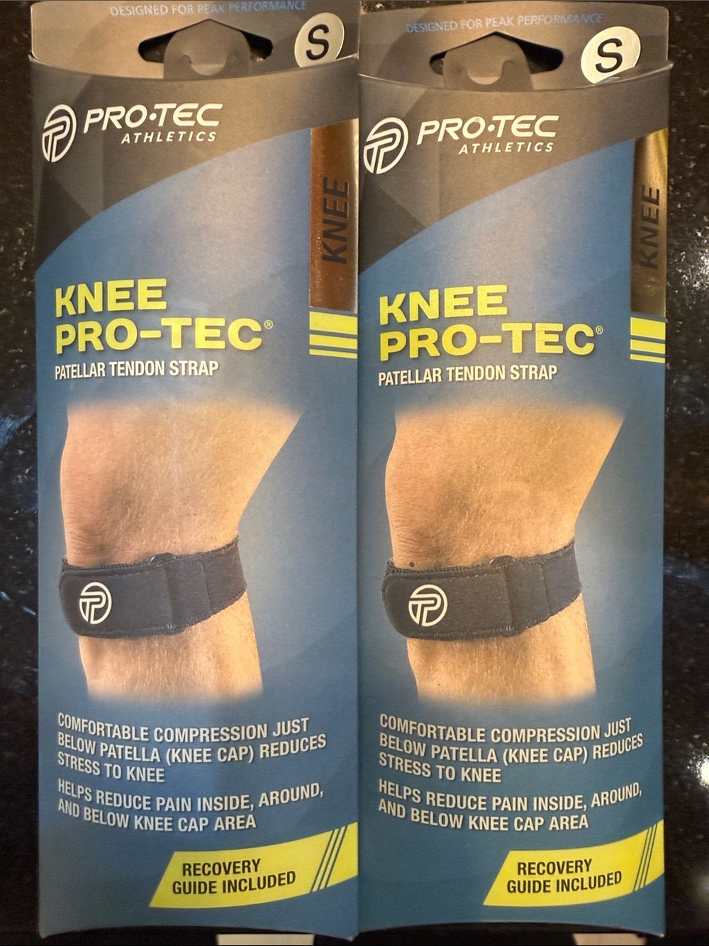 Pro-Tec Knee Pro-Tec Patellar Tendon Strap - Black set of 2